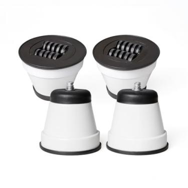 Imagem de Kit Com 4 Pés Pézinhos Rodizios Para Fogão Geladeira Freezer Com Rodinhas