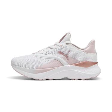 Imagem de PUMA Tênis de corrida feminino Softride Mayve WN's Street, cinza penas, malva, névoa ouro rosa, 39