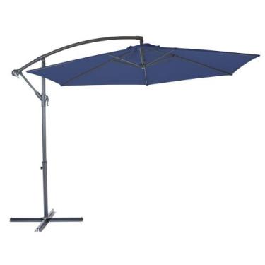 Imagem de Ombrelone Guarda-Sol Suspenso Com Base 3m Bora Bora Mor, Azul