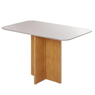 Imagem de Mesa De Jantar Retangular Robusta Jcm Off White 1,60 M
