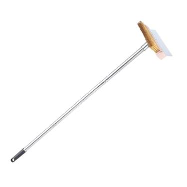Imagem de Generic Escova para forno de pizza com cerdas de cobre para uso comercial, acessórios robustos, escova multifuncional para limpeza de grelhas, 1.2m