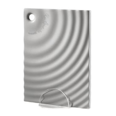 Imagem de CONJUNTO 2 TÁBUAS DE CORTE GUZZINI ICONS DOIS LADOS 29X23CM COM BASE BRANCO 12370052