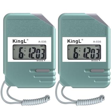 Imagem de Cronômetro digital verde, pacote com 2