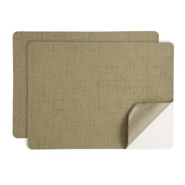 Imagem de PATIKIL Patch de reparo de linho, 2 peças 20 x 28 cm adesivos adesivos de tecido de linho grosso para sofá, sofá, roupas, bolsa, tendas, assentos de carro, móveis, camelo