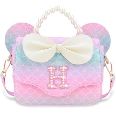 Imagem de Luchike Presentes de aniversário para meninas – Bolsa tiracolo infantil para princesas, presentes de Natal, Sereia-y