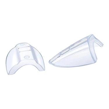 Imagem de RNXRZANK 1 Par de Protetores Laterais de Lentes de Encaixe para óculos, com 2 Furos, Claro, Tamanho real