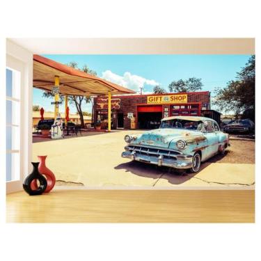 Imagem de Papel De Parede 3D Carro Antigo Clássico Vintage 3,5M Cxr20 - Você Dec