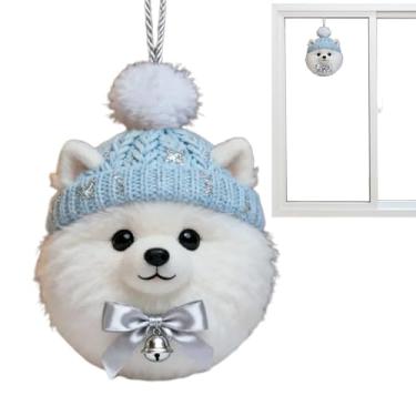 Imagem de Ornamentos para cães - Decoração sazonal de acrílico 2D, enfeite de árvore de Natal para filhotes - para parede interna, janela, , porta da frente e ao ar livre