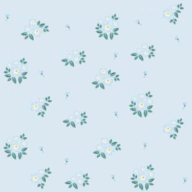 Imagem de Papel De Parede Flor Azul