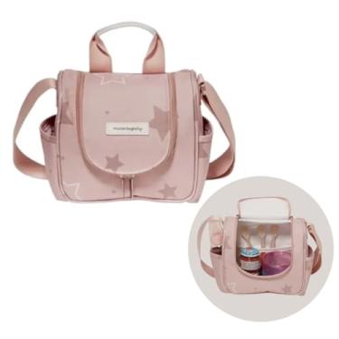 Imagem de Frasqueira Térmica Maternidade Baby – Linha Emy, Diversas Estampas (Estrelas Rose)