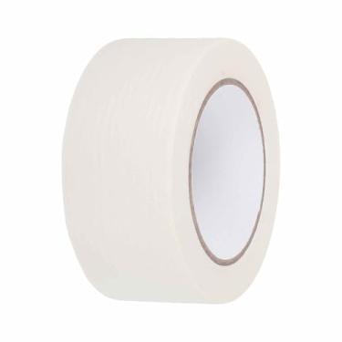 Imagem de HARFINGTON Fita adesiva colorida de 5 cm x 54,6 jardas, papel crepe universal, fita adesiva colorida para pintura de arte, faça você mesmo, etiquetagem artesanal, selagem, branca