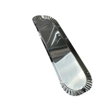 Imagem de Bandeja canto crespo inox 45,3x15cm em inox ba-05 rocambole - WALPAN