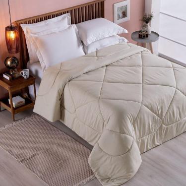 Imagem de Edredom 1 Peça Queen Percal 200 Fios Unique 100% Poliéster - Avelã