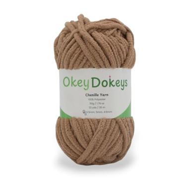 Imagem de Misture e combine cores, desconto automático na finalização da compra – fio tamanho 6, fio Okey Dokey (50 g 38 jardas) – chenille para cobertores de crochê, pelúcia, amigurumi e decoração de casa