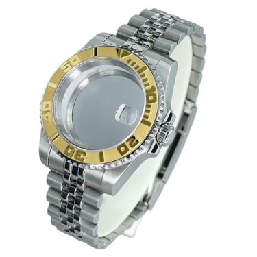 Imagem de FEIYASHI Caixa de relógio de vidro safira de luxo para NH35 NH36 substituição 28,5 mm movimento de relógio de aço inoxidável peça de reparo de iate, tampa inferior de vidro 5, For ETA2824 PT5000