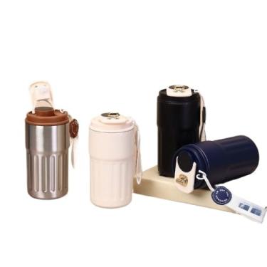 Imagem de Copo Térmico Inteligente 420ml com Display Digital – Xícara de Café em Aço Inox Tampa com Trava(ALEATÓRIO)