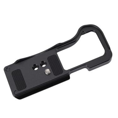 Imagem de Heayzoki Placa de Base de Liberação Rápida para Câmera R50V Com Almofada Antiderrapante e Parafuso de 1/4 de Polegada, Montagem de Base Em Liga de Alumínio de Aviação para Estabilizador (Preta)