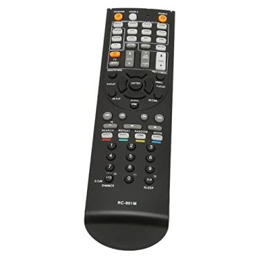 Imagem de Akozon Controle Remoto RC 801M para Receptor AV - Compatível Com HT RC360, HT S7400, TX NR509 e Mais - Controle Remoto de Substituição Universal Fácil de Usar