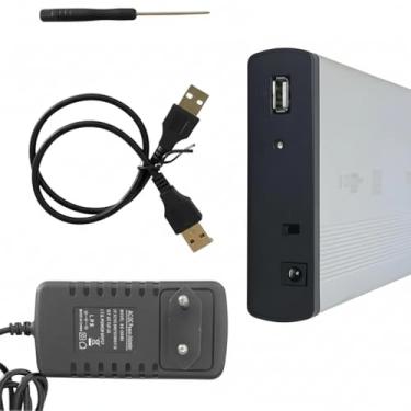 Imagem de Case Externo USB 3.0 para HD SATA 3.5, Modelo XT-2049, com Cabo USB e Fonte de Alimentação
