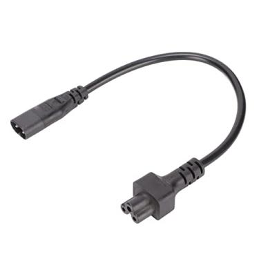 Imagem de Akozon Adaptador de Cabo de Alimentação IEC320 C8 para IEC320 C5 - Cabo Macho para Fêmea de 30 Cm para Fonte de Alimentação de Laptop, 2,5 A/250 V, Compatível Com Impressoras, Monitores e Muito Mais