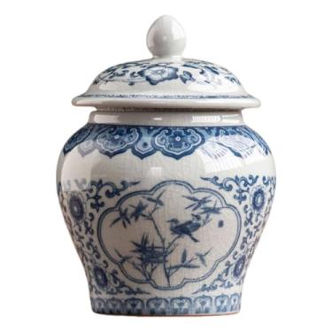 Imagem de Baoblaze Pote de cerâmica para chá, porta-chá de cozinha, estilo chinês, decoração prática e multifuncional, com vedação hermética, Style B