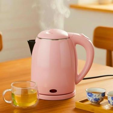 Imagem de Jarra Elétrica 1,8L - Chaleira Elétrica Rápida, Base 360°, Desligamento Automático, Água Quente para Café, Chá e Bebidas Quentes 127V - Edmix (Rosa)