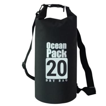 Imagem de Mochila Dry Bag Bolsa de Ombro para Natação Camping Rastreamento Rio Deriva Flutuante PVC Costura Alta Frequência Esportiva Homens e Mulheres