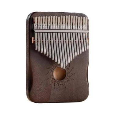 Imagem de Kalimba De Madeira Completa De 21 Teclas Hluru, Instrumento Musical Pa