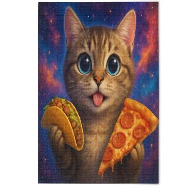 Imagem de Jigsaw Puzzles 1000 Pieces for Adults Scenery Animal Art Decor Cute Funny Galaxy Cat Pizza Men Gifts Creative Friends Family Game Gifts, 1000 Pieces, 29.5" x 19.7"