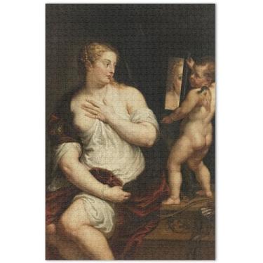 Imagem de Quebra-cabeças personalizados de Peter Paul Rubens com pintura de Vênus 1000 peças para adultos, engraçado, exclusivo, quebra-cabeça, arte de decoração de casa, 75 x 40 cm