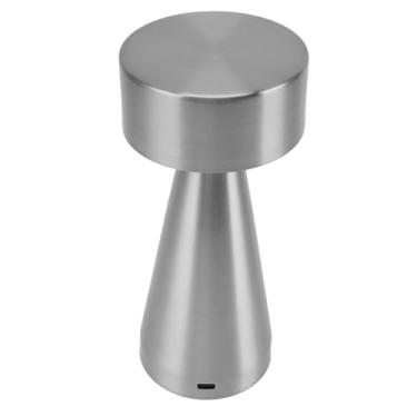 Imagem de Alomejor Candeeiro de Mesa LED, Luz de Mesa Com Sensor de Toque de 3 Cores Com Bateria de 1800mAh, Lâmpada Portátil de Cogumelo de Metal de 7,7 Polegadas para Quarto e Escritório (2)