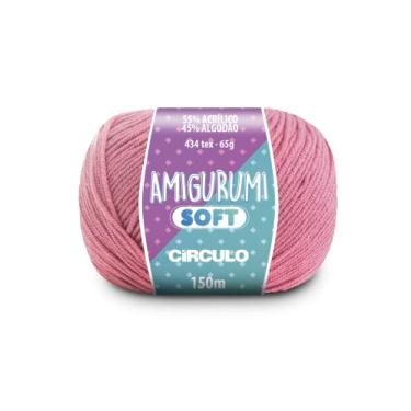 Imagem de Fio Amigurumi Soft Círculo 150m Acrílico Algodão Macio Crochê Tricô Artesanato Versátil (3087 - POP)