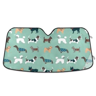 Imagem de Guarda-sol para veículos elegantes para cães para-brisas para janelas dianteiras mantêm o veículo fresco grande
