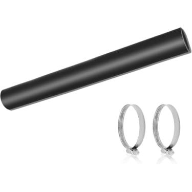 Imagem de Mangueira de pescoço de enchimento de combustível de gasolina longa reta com 4 braçadeiras, mangueira de combustível de diâmetro interno de 3,8 cm, mangueira de enchimento de tanque de gás reforçada