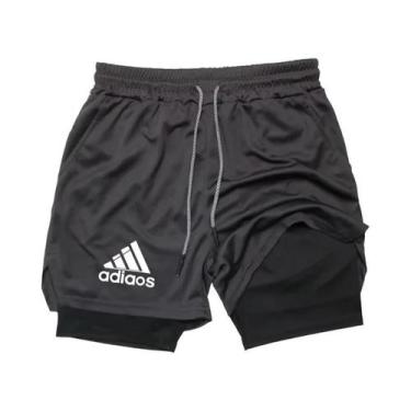 Imagem de Shorts De Compressão Em Malha De Secagem Rápida Para Homens, Shorts De