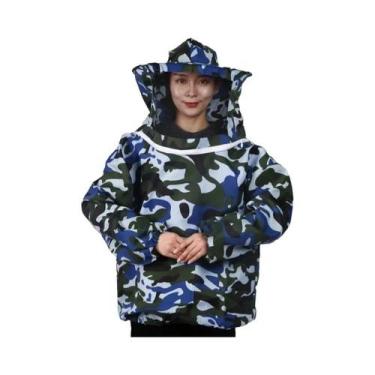 Imagem de Conjunto De Roupa De Apicultura Dobrável Com Jaqueta E Véu, Roupa Prot