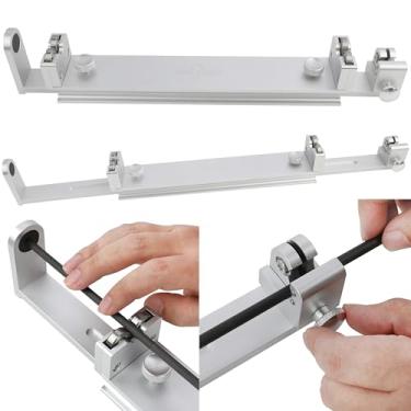 Imagem de ZSHJGJR Ferramentas de corte de eixo de flecha para tiro com arco, testador giratório de flecha, polidor de rebarbas, inspetor de retidão de eixo, ferramenta de reparo multifuncional, ferramentas de