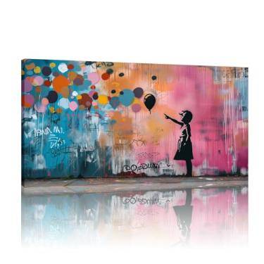 Imagem de Graffiti Wall Art Banksy Mural, Banksy Graffiti Art Canvas, Graffiti Prints, Banksy Posters for Wall, Banksy Wall Canvas - (25x50cm)10x20 polegadas sem moldura