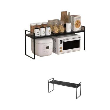 Imagem de Prateleira De Armazenamento Multi-Nível De Metal Expandível Para Cozin
