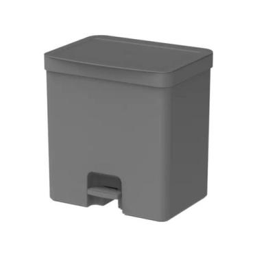 Imagem de Lixeira trium 20l com pedal dupla chumbo - ou