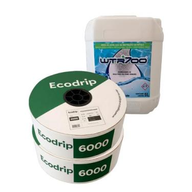 Imagem de Fita De Irrigação Por Gotejamento Ecodrip 30x2000 + Wtr 700 5l Para Ma