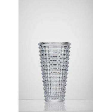 Imagem de Vaso de Cristal Napoli, Vaso Decorativo de Vidro 27cm  Ruvolo