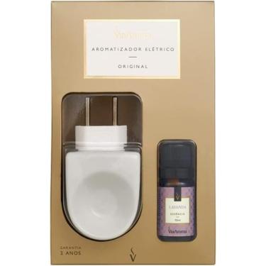 Imagem de Aromatizador Elétrico Porcelana + Essência Lavanda Via Aroma, Branco c