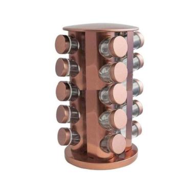 Imagem de Porta Condimentos Bronze 21 Peças - Hauskraft - Importado, Rose Gold
