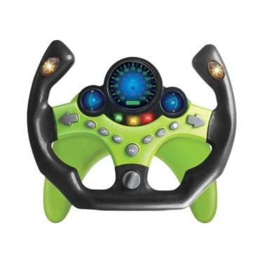 Imagem de Brinquedo De Volante Elétrico Para Crianças Com Luz E Som, Carro Educa