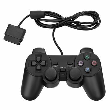 Imagem de Controle Com Fio Wired Manete Compatível com PS2 Playstation 2-Unissex