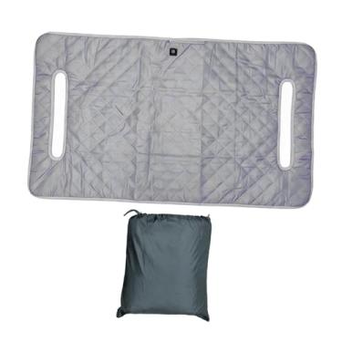 Imagem de Aymzbd Capa para Assento de Carrinho de Golfe, Capa para Almofada de Assento, Fácil de Limpar, Elegante Manta Aquecida para Golfe, Assentos para 2 Pessoas, E, Cinza