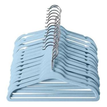 Imagem de Cabide Infantil Veludo Fukuyama - Kit Com 50 Unidades