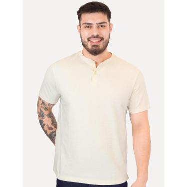 Imagem de Camiseta Aramis Masculina Regular Gola Portuguesa Tricot Off White-Masculino