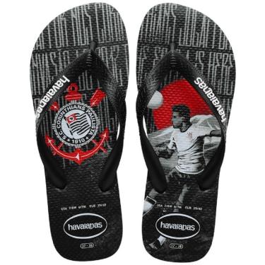 Imagem de Chinelo Havaianas Masculino Top Times Corinthians Preto-Masculino